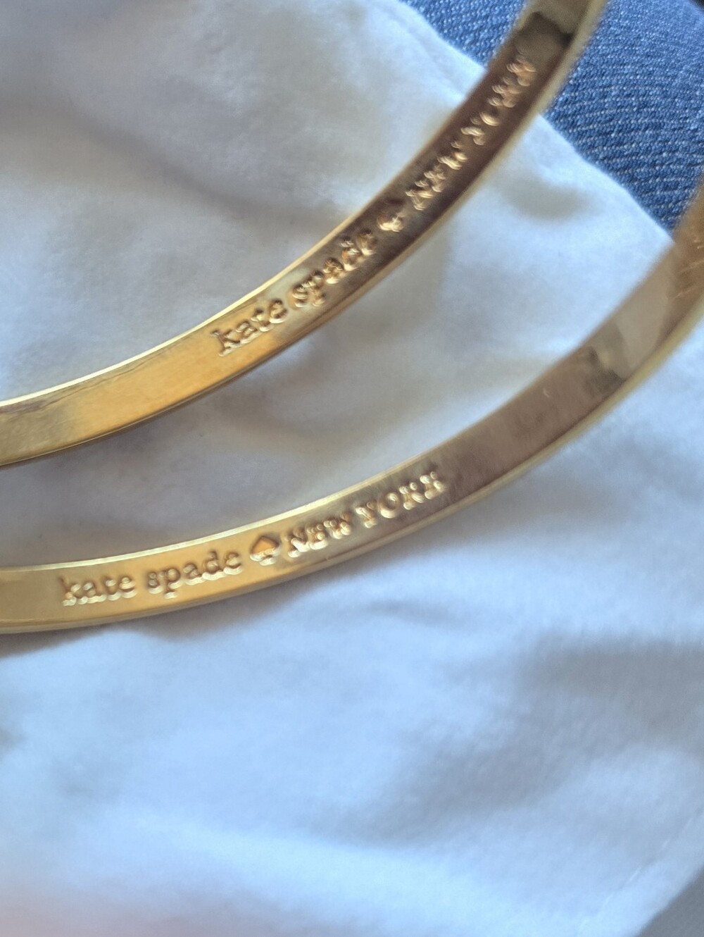 kate spade Gold 2 Bangle Bracelet Set - Picture 7 of 7